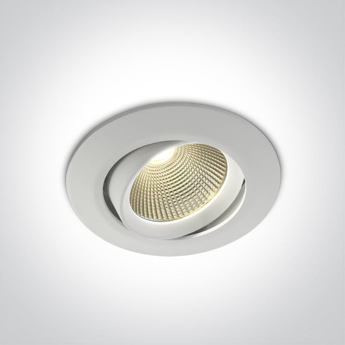 Бял COB 12W CCT (регулируем цвят на светлината) 700mA 38° IP20 Регулируем