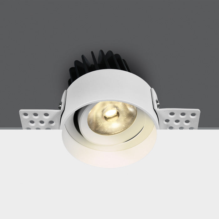 Бял COB LED 12w WW (топло бяло) 700mA 38° Безрамков Dark-Light (задълбочен оптичен конус)