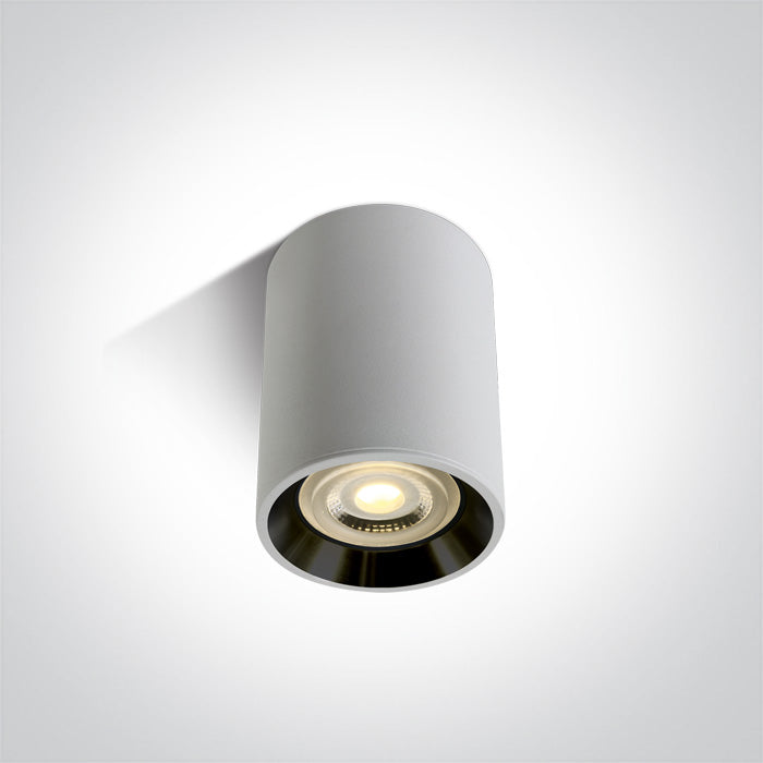 Бял GU10 10W Черен REFLECTOR Dark-Light (задълбочен оптичен конус)