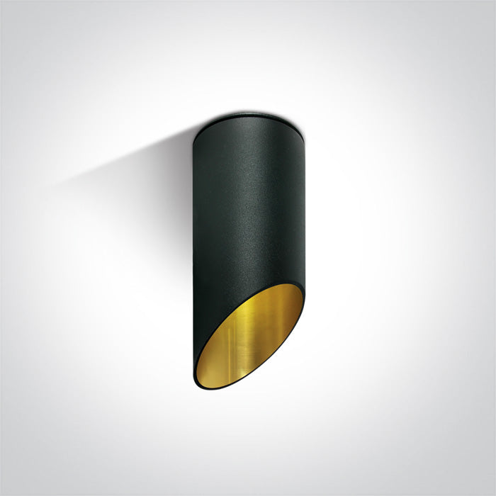 Черен CYLINDER GU10 10W 150 мм Dark-Light (задълбочен оптичен конус)