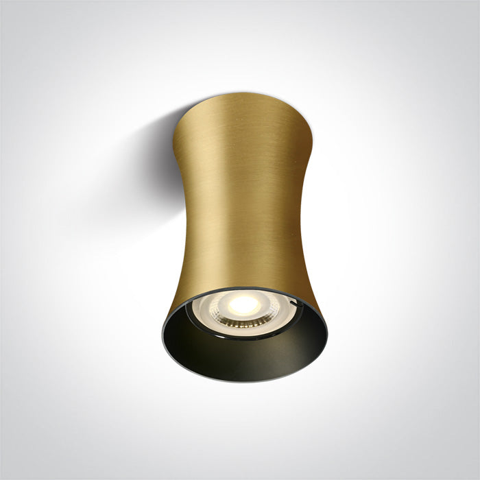 BRUSHED Месинг GU10 10W 100-240V Dark-Light (задълбочен оптичен конус)