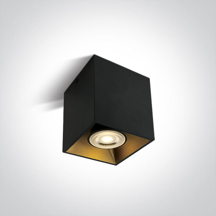 Черен GU10 10W SQUARE 100-240V