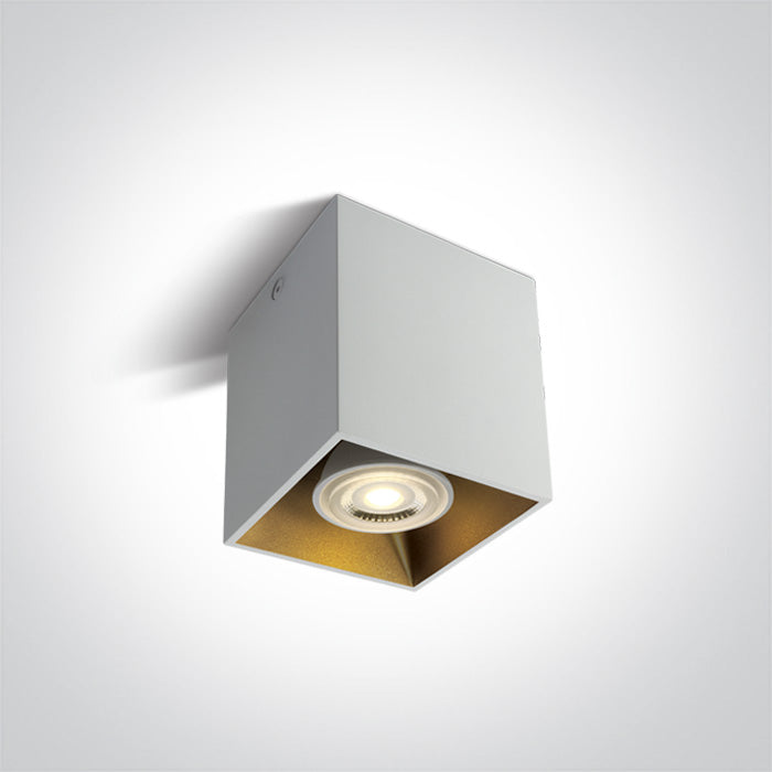 Бял GU10 10W SQUARE 100-240V