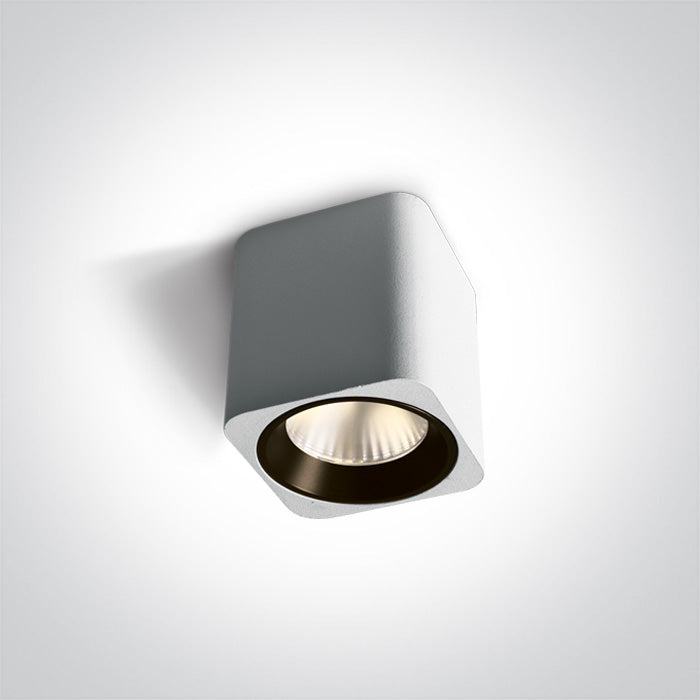 Бял LED 7W WW (топло бяло) 35° 230V SQUARE С димиране