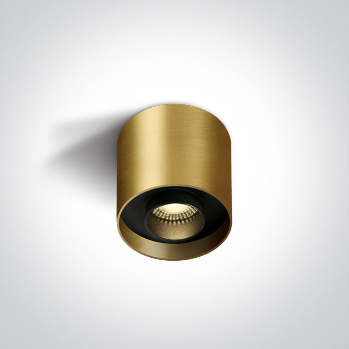 BRUSHED Месинг 8W WW (топло бяло) IP20 230V Dark-Light (задълбочен оптичен конус)