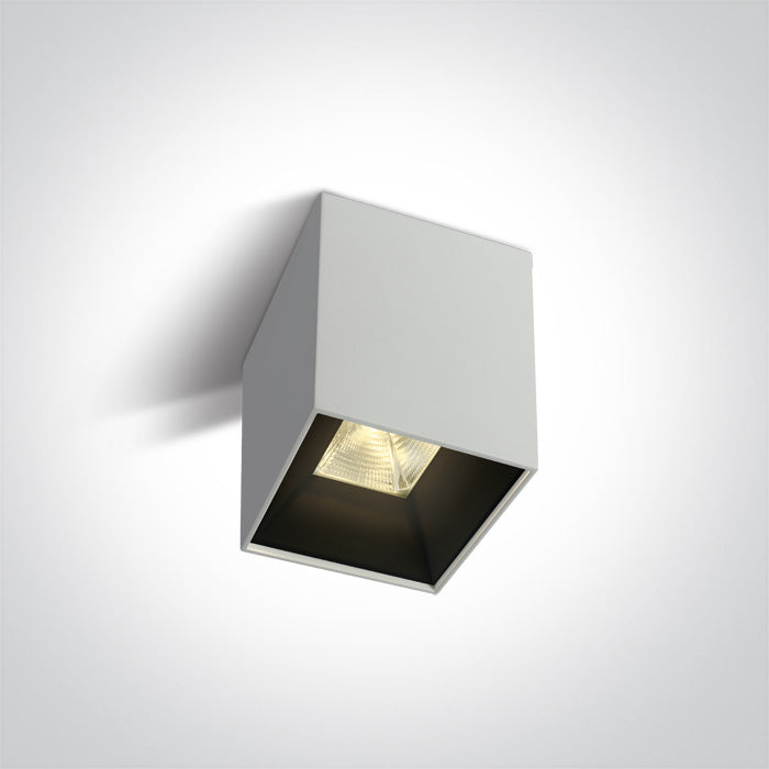 Бял 10W WW (топло бяло) IP20 230V SQUARE Dark-Light (задълбочен оптичен конус)