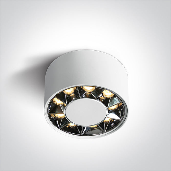 Бял LED 12W WW (топло бяло) IP20 38° 230V Dark-Light (задълбочен оптичен конус)
