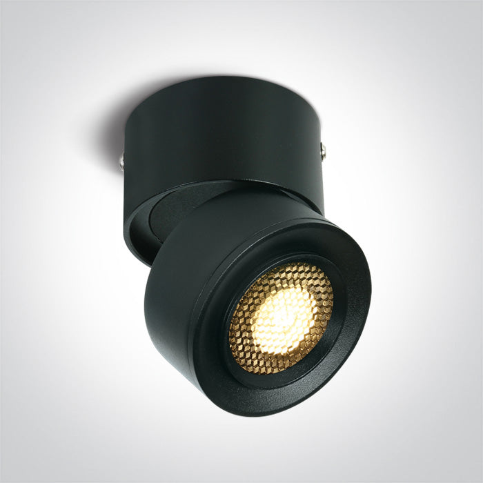 Черен COB 15W WW (топло бяло) 15-45° 230V HONEYCOMB