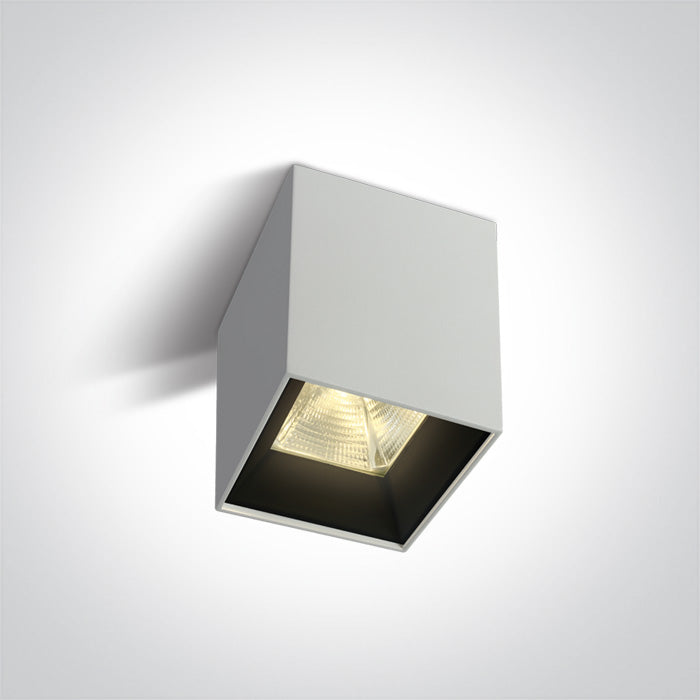 Бял 15W WW (топло бяло) IP20 230V SQUARE Dark-Light (задълбочен оптичен конус)