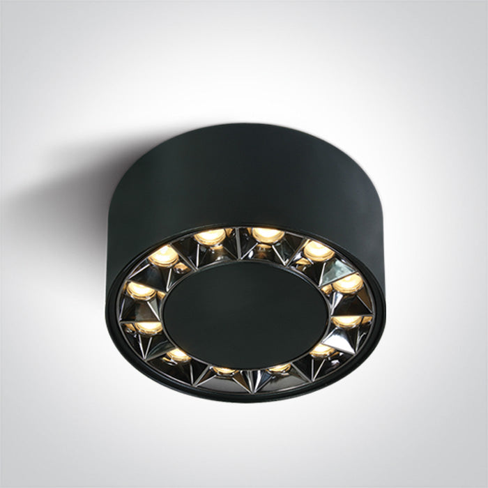 Черен 20W WW (топло бяло) IP20 38° 230V Dark-Light (задълбочен оптичен конус)