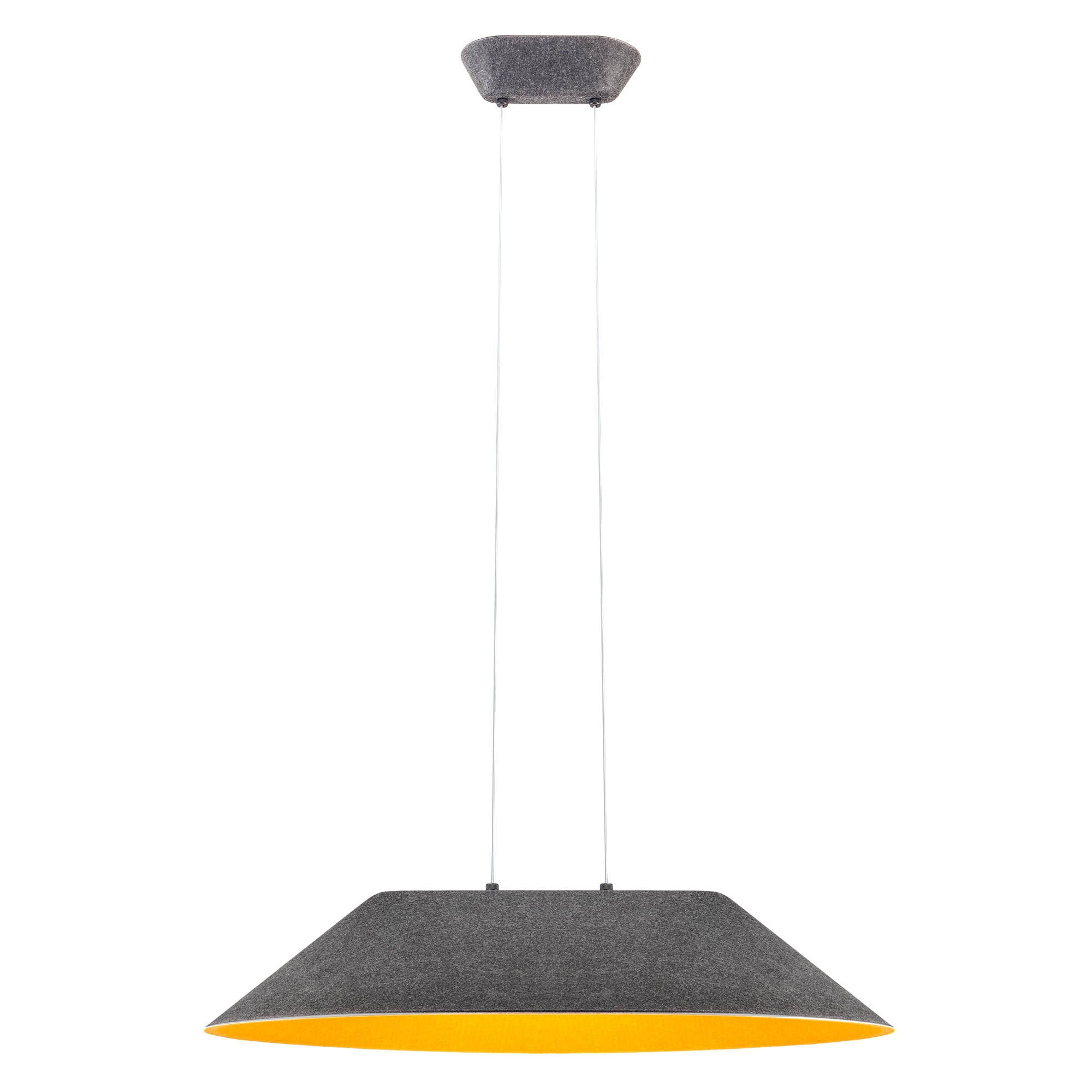 Висящо осветително тяло LED AKIRA 12W 3000K тъмно сив/ORANGE