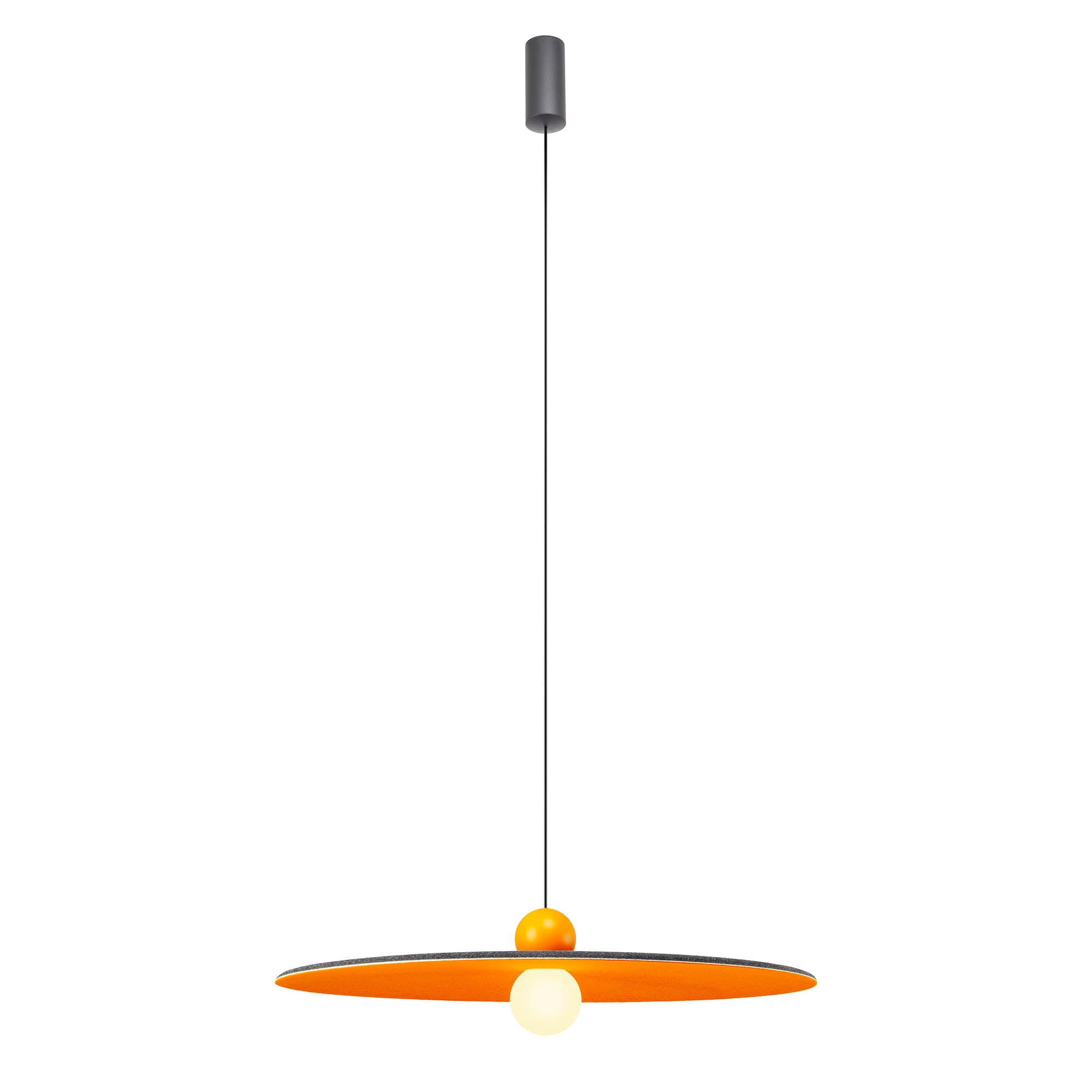 Висящо LED осветително тяло NUWA 7W тъмно сив/ORANGE 3000K