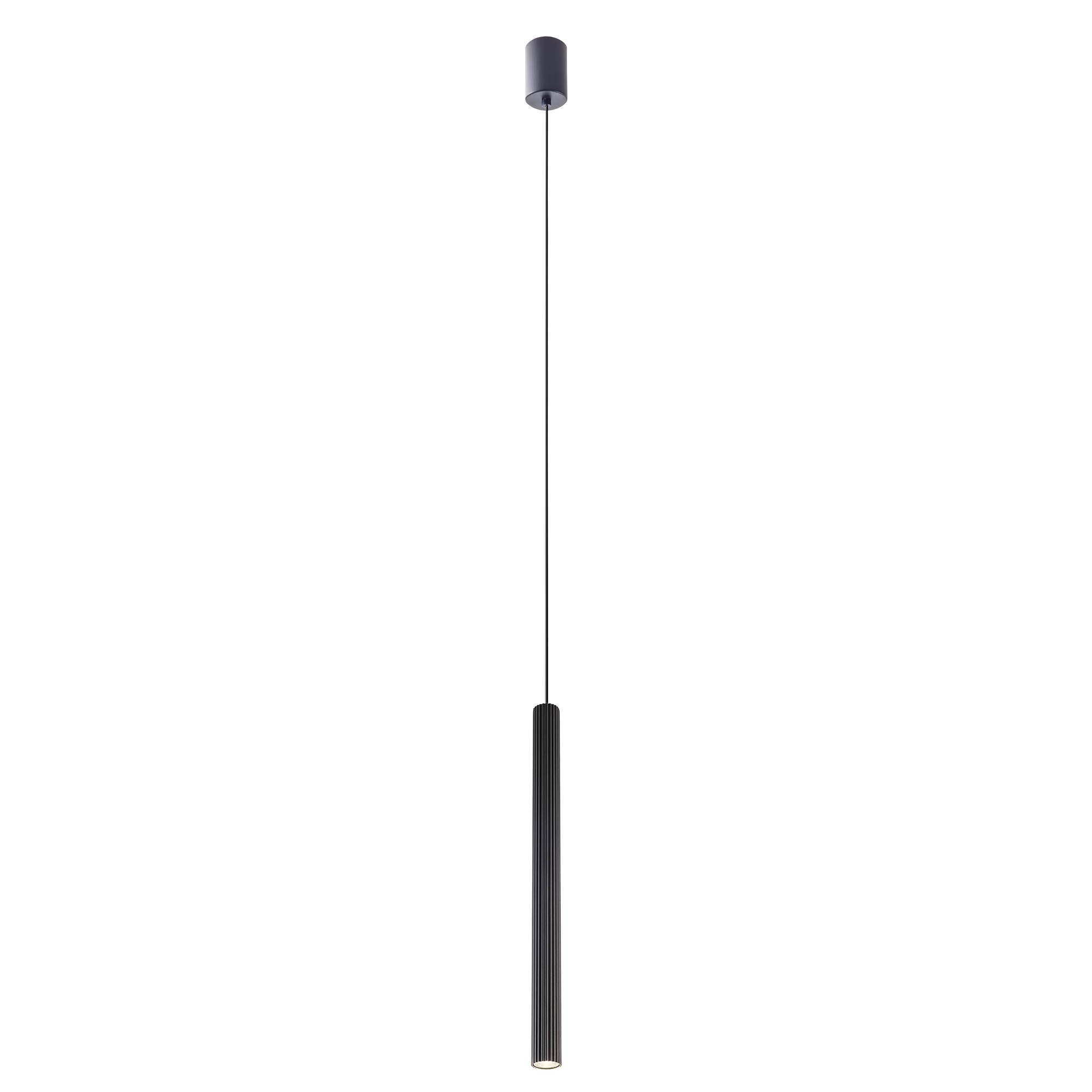 Висящо LED осветително тяло NIKOS H350 8W 3000K черен SBK
