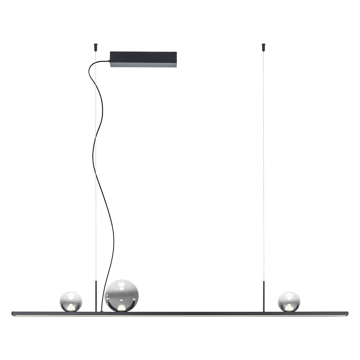 Pendant LED luminaire DUNE 40W IP20 SBK/SMOKE 3000K