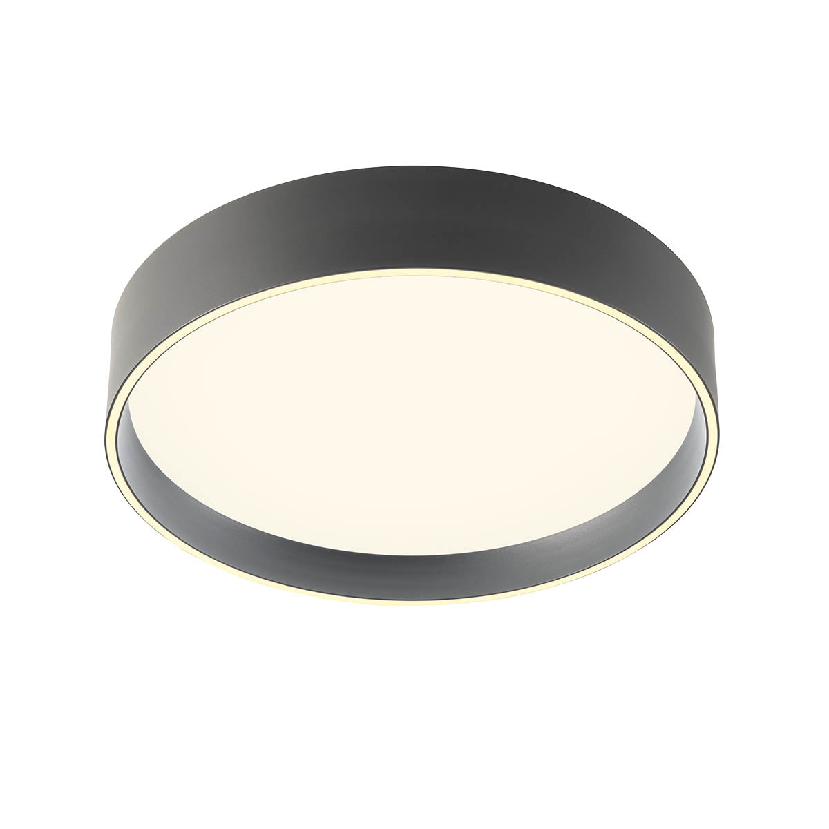 Плафон LED HOVER RD 30W+10W CCT черен