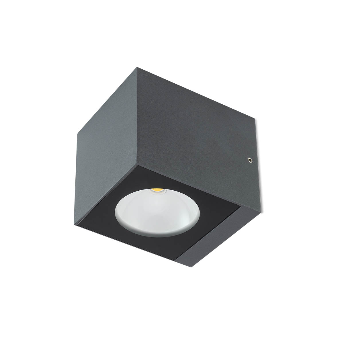 Стенен LED аплик TEKO COB 7W IP65 тъмно сив 2700K
