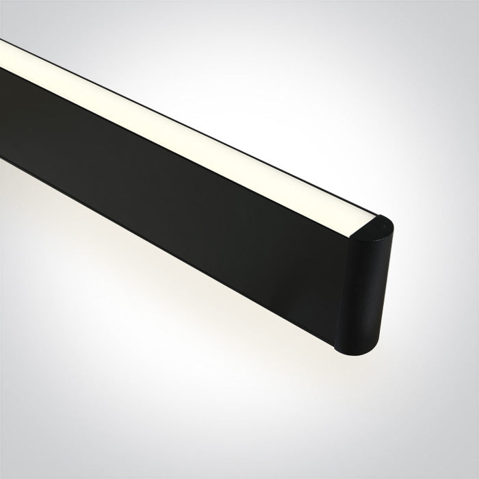 Черен 40W Вградено осветително тяло+UPLIGHT LED CW (студено бяло) 1175 мм 230V