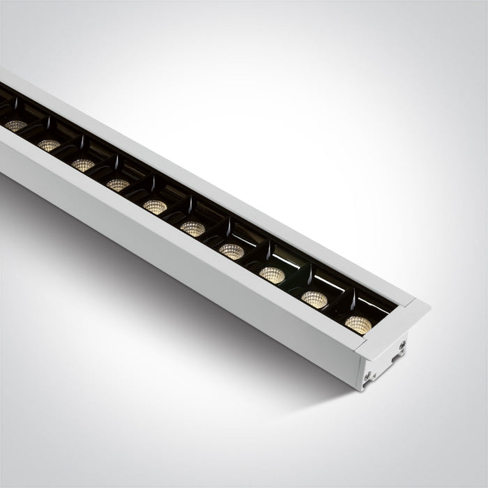 Бял Вградено 48pcs Спот LED 40W 34d CCT (регулируем цвят на светлината) PV LINEAR 230V Dark-Light (задълбочен оптичен конус)