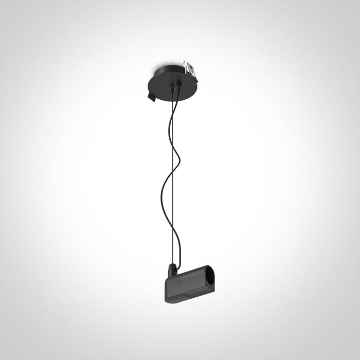Черен P&P Вградено BASE с Захранващ блок CABLE + Краен капак IP20
