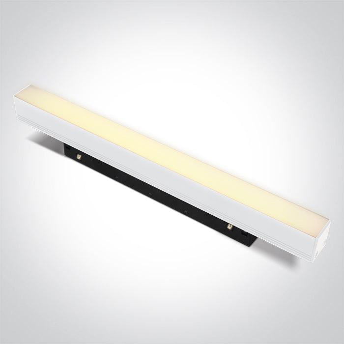 Бял DALI 8W Линеен осветител CCT (регулируем цвят на светлината) 48V IP20 MINI/MIDI