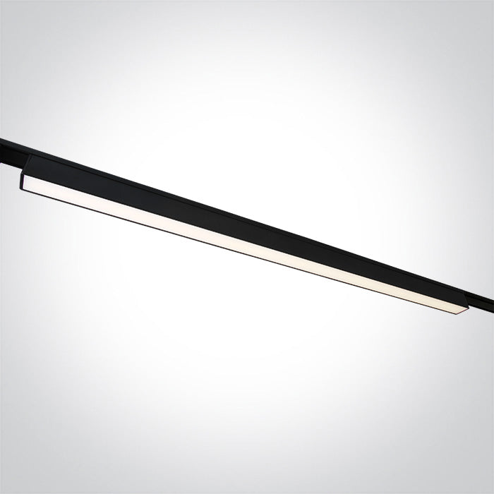 Черен 30W Линеен осветител CCT (регулируем цвят на светлината) 48V IP20 FLAT MAGNETIC