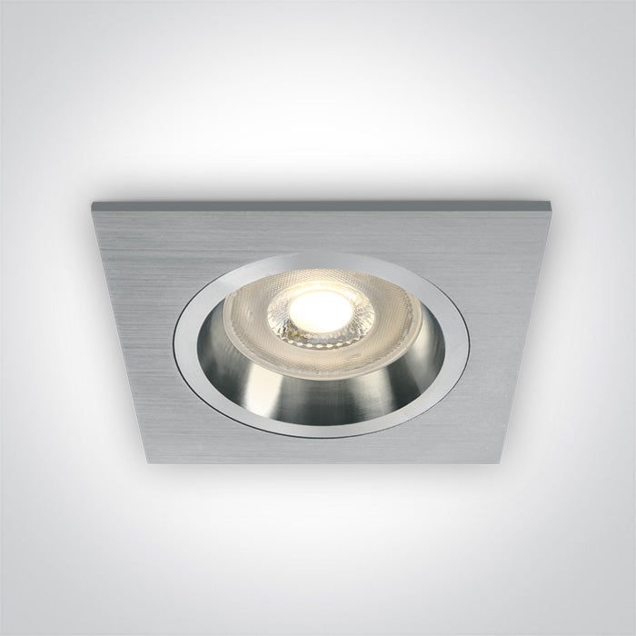 ALUMINIUM GU10 10W Dark-Light (задълбочен оптичен конус)