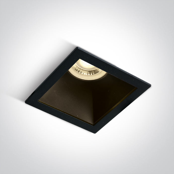 Черен GU10 10W Черен REFLECTOR Dark-Light (задълбочен оптичен конус)