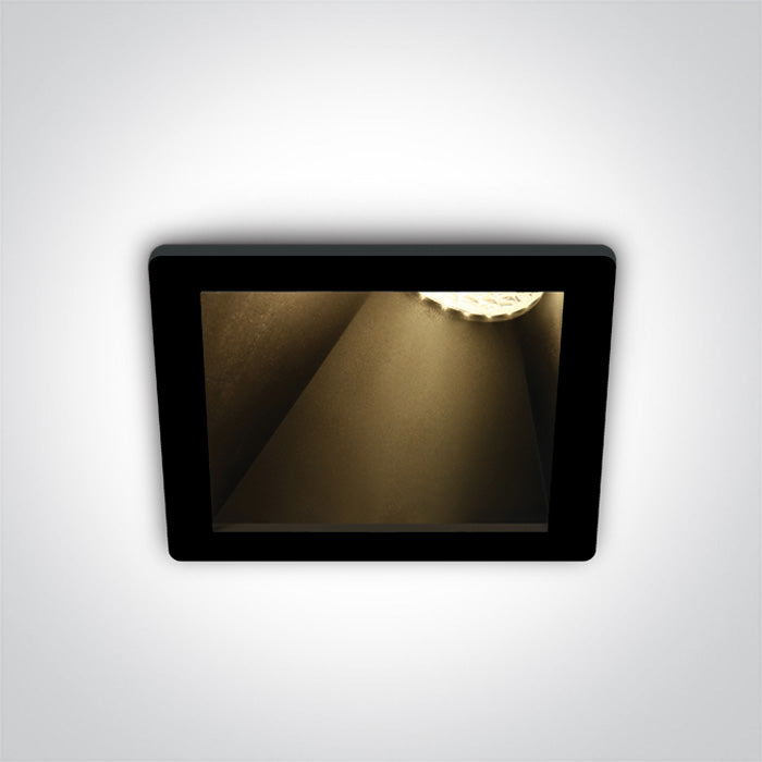 Черен GU10 10W Черен REFLECTOR Dark-Light (задълбочен оптичен конус) ASYMMETRIC