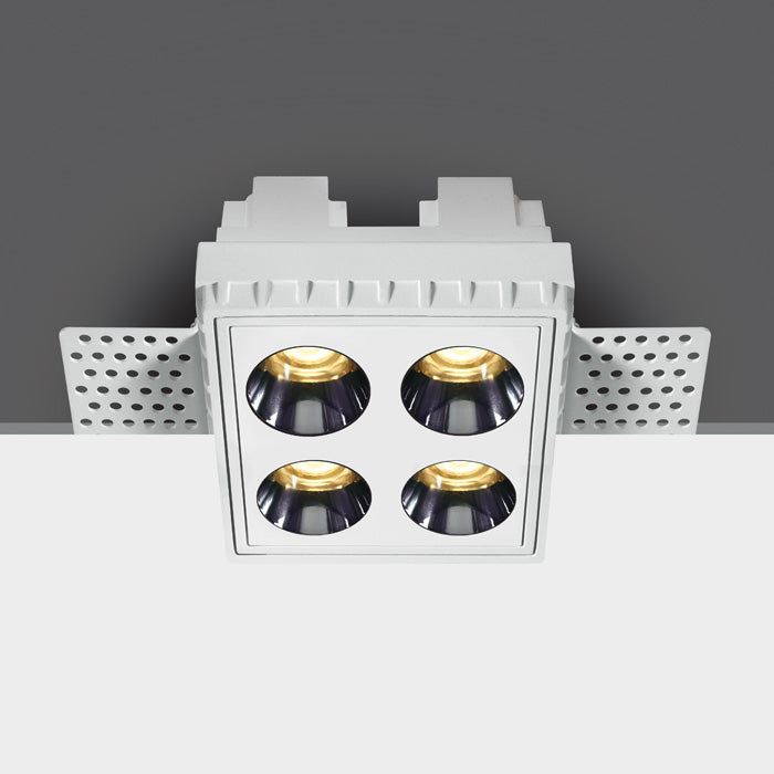 Бял Безрамков LED 10W WW (топло бяло) IP20 38° 230V Dark-Light (задълбочен оптичен конус)