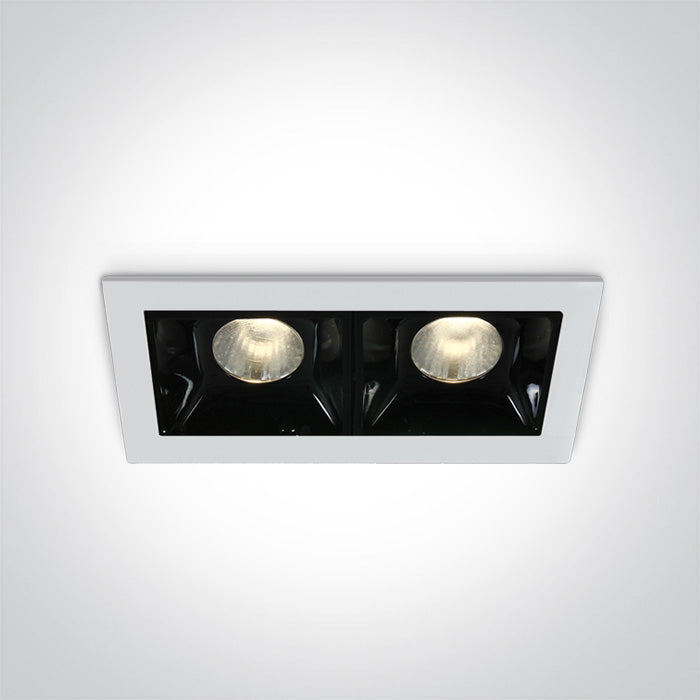 Бял LED 2x2W WW (топло бяло) 30° IP20 700mA С димиране