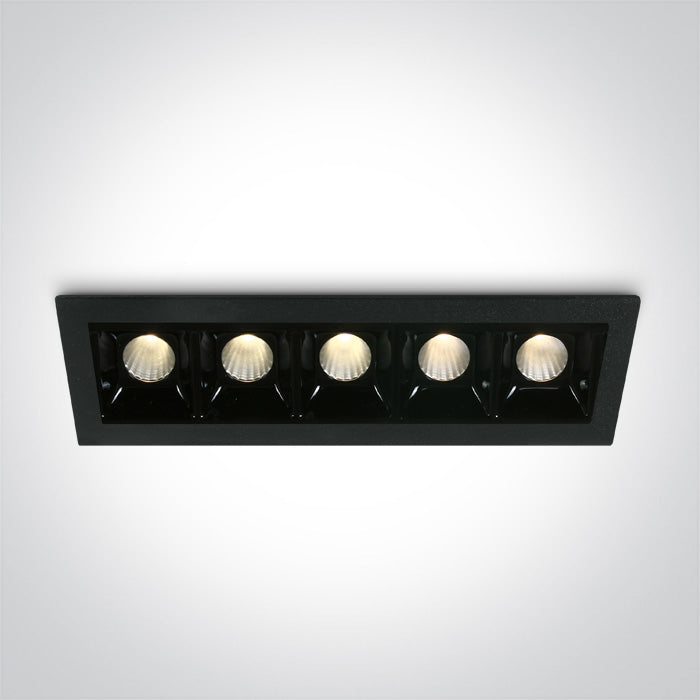 Черен 5x2W WW (топло бяло) IP20 700mA С димиране