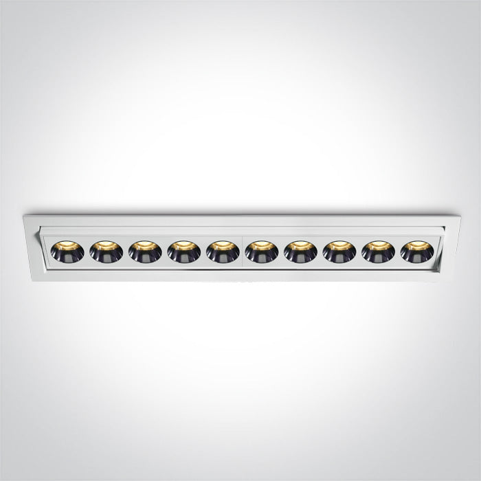 Бял Вградено LED 24W WW (топло бяло) IP20 38° 230V Регулируем Dark-Light (задълбочен оптичен конус)