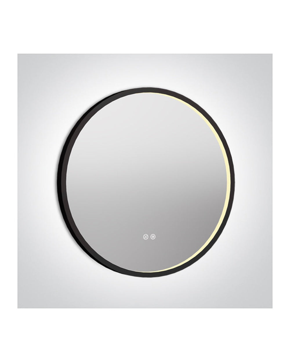 Черен ROUND MIRROR 20W CCT (регулируем цвят на светлината) IP44 230V С димиране