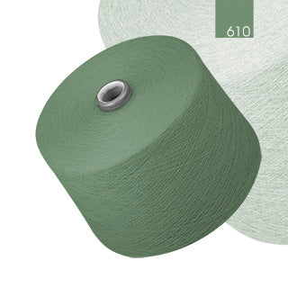 Colored cotton yarn blends.
