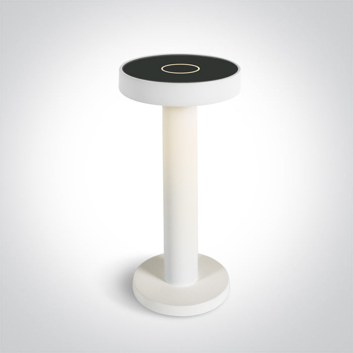 Бял LED 2,5W TABLE Лампа RECHARGEABLE USB SOCKET IP65 С димиране