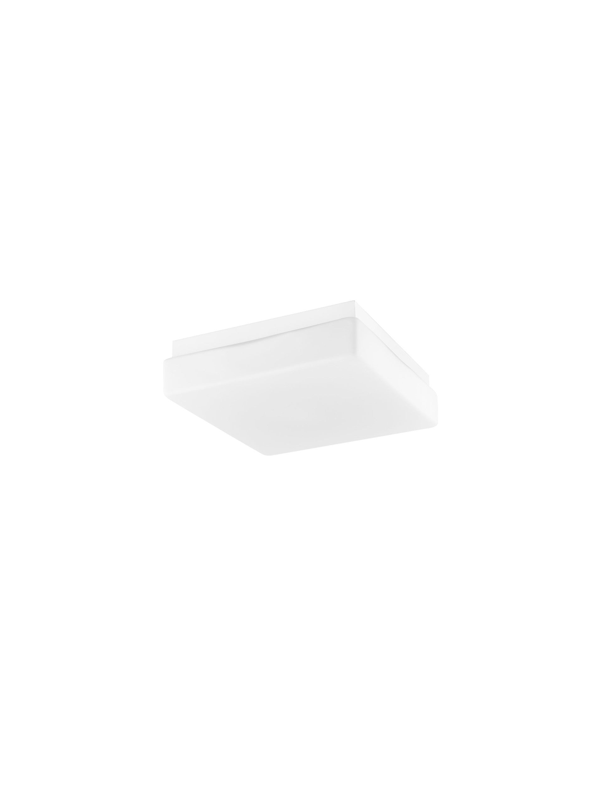 Висящо осветително тяло (пендел) CUBE LED E27 12W Бяло опалово стъкло бял метал