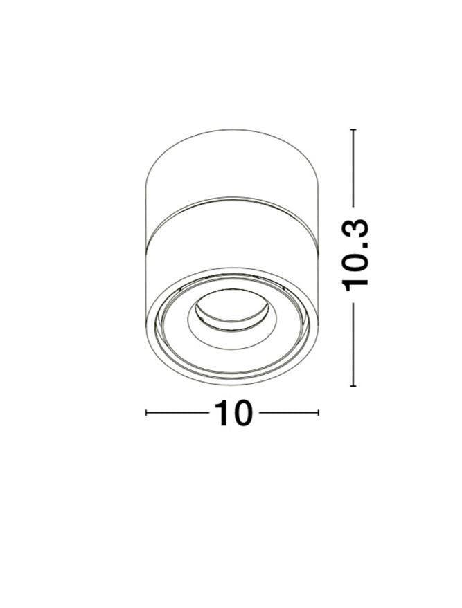 Аксесоар UNIVERSAL 13W Бял алуминий