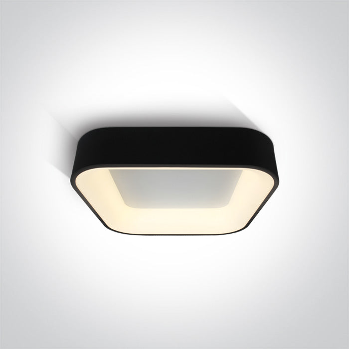 Черен SQUARE Плафон LED 38W CCT (регулируем цвят на светлината) IP20 230V С димиране