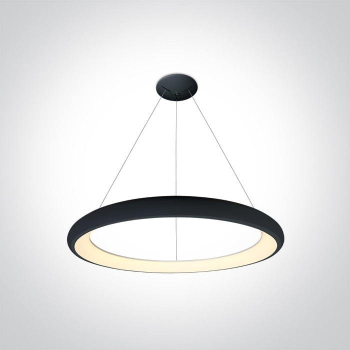 Черен Висящо осветително тяло (пендел) LED 50W WW (топло бяло) IP20 230V