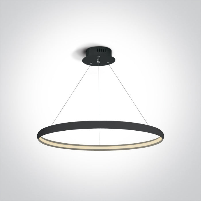 Черен LED 19W WW (топло бяло) IP20 230V