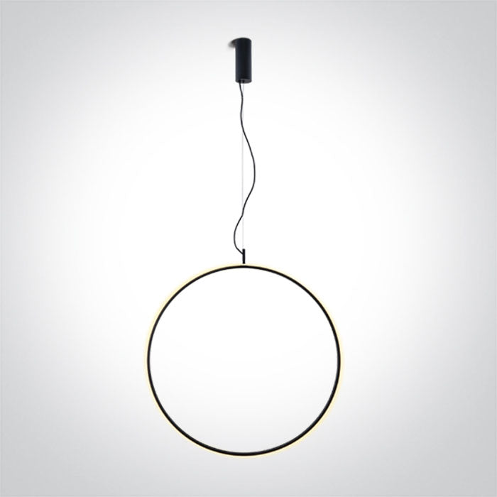 Черен RING 60 см 30W WW (топло бяло) IP20 230V С димиране
