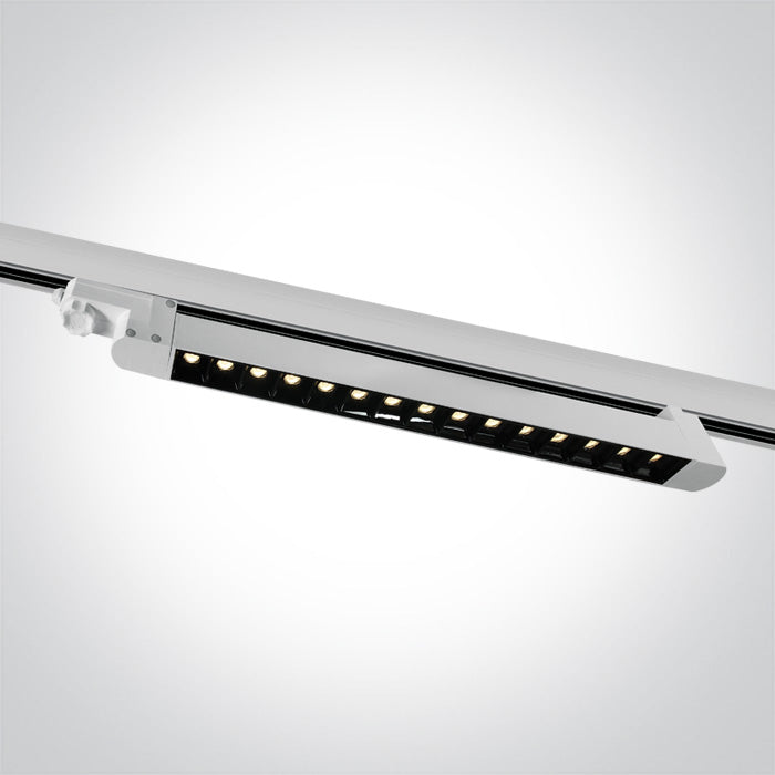 Бял SMD 15x1W WW (топло бяло) Шинно осветително тяло Регулируем 230V