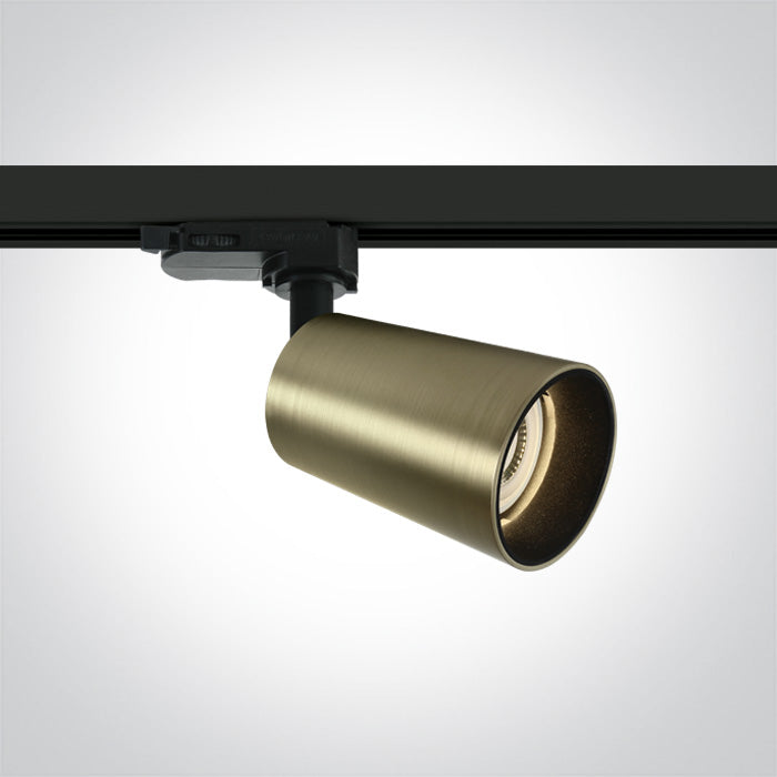 BRUSHED Месинг 10W GU10 Шина Спот 100-240V Dark-Light (задълбочен оптичен конус)