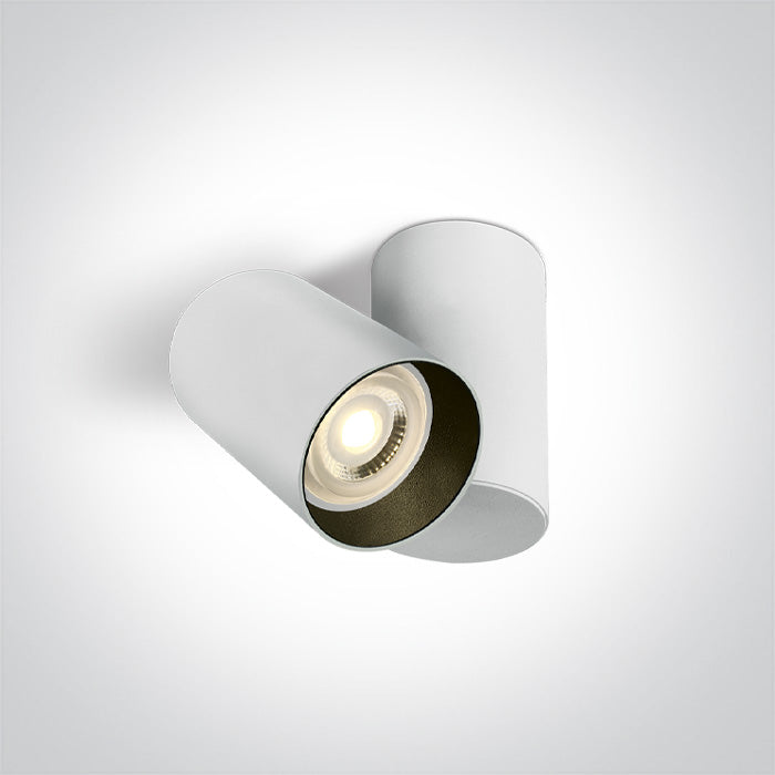 Бял GU10 10W Dark-Light (задълбочен оптичен конус)