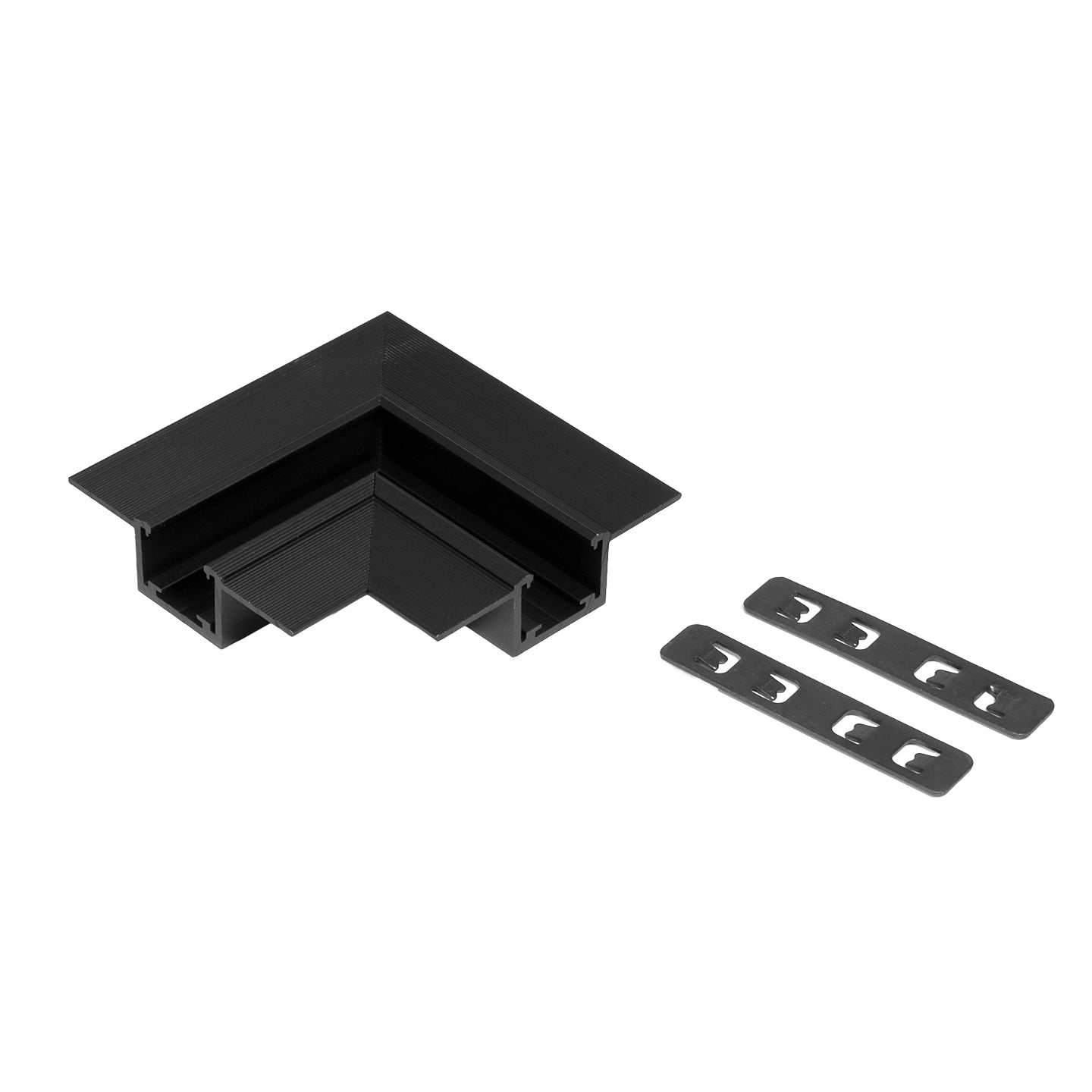 L-връзка за профил 10PCB TRIMLESS TT | 64.5×50×14.5 мм | черна