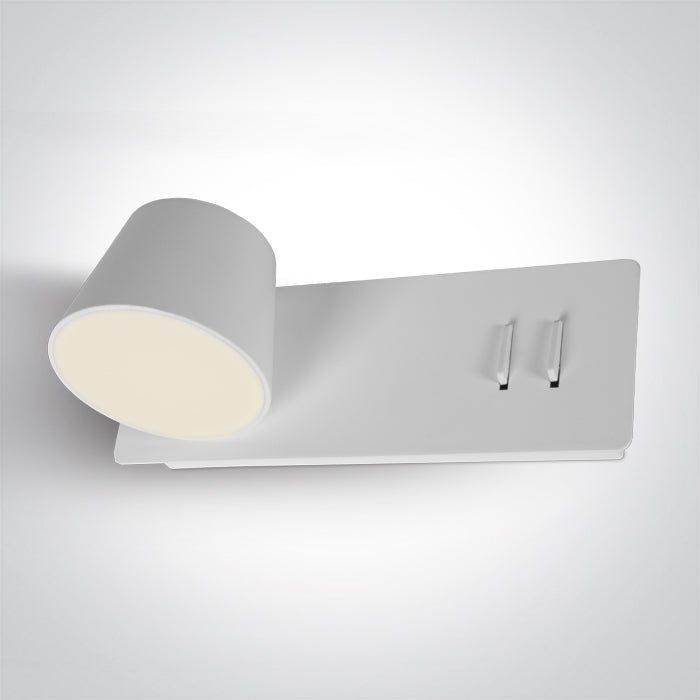 Бял LED 6W+4W UPLIGHT WW (топло бяло) IP20 230V LEFT