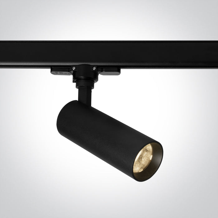 Черен COB 10W CW (студено бяло) Шина Спот 230V