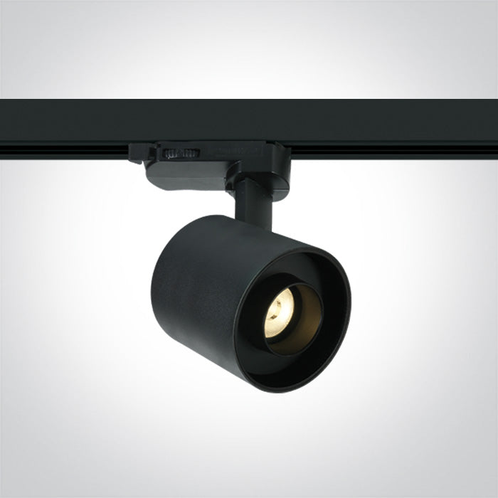 Черен 6W Шина Спот WW (топло бяло) IP20 230V Dark-Light (задълбочен оптичен конус)