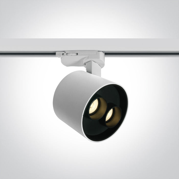 Бял 12W Шина Спот WW (топло бяло) IP20 230V Dark-Light (задълбочен оптичен конус)