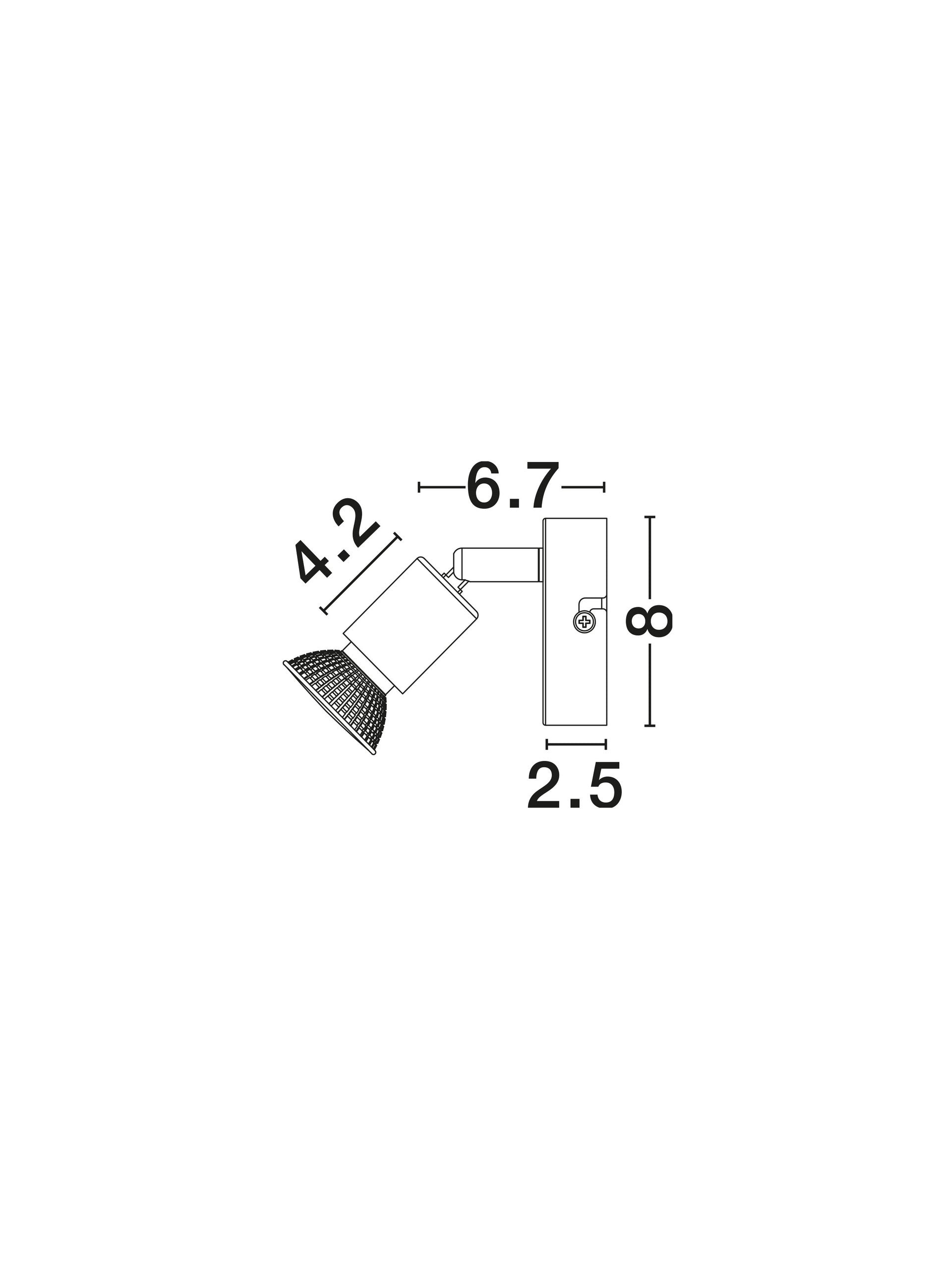 Висящо осветително тяло (пендел) BASE LED GU10 1x10W Античен месинг
